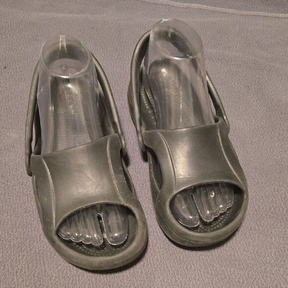 Gray Slide Sandals - Picture 1 of 4